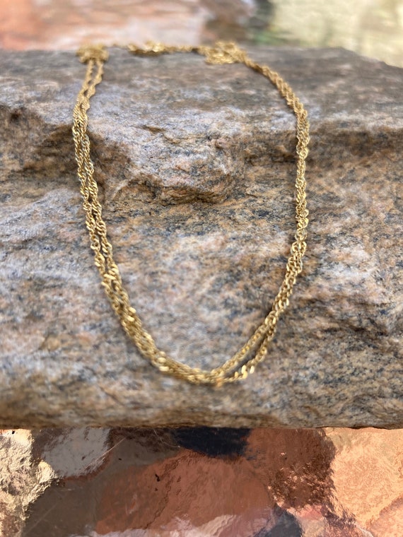 14K Gold Milor Italian Double Strand 