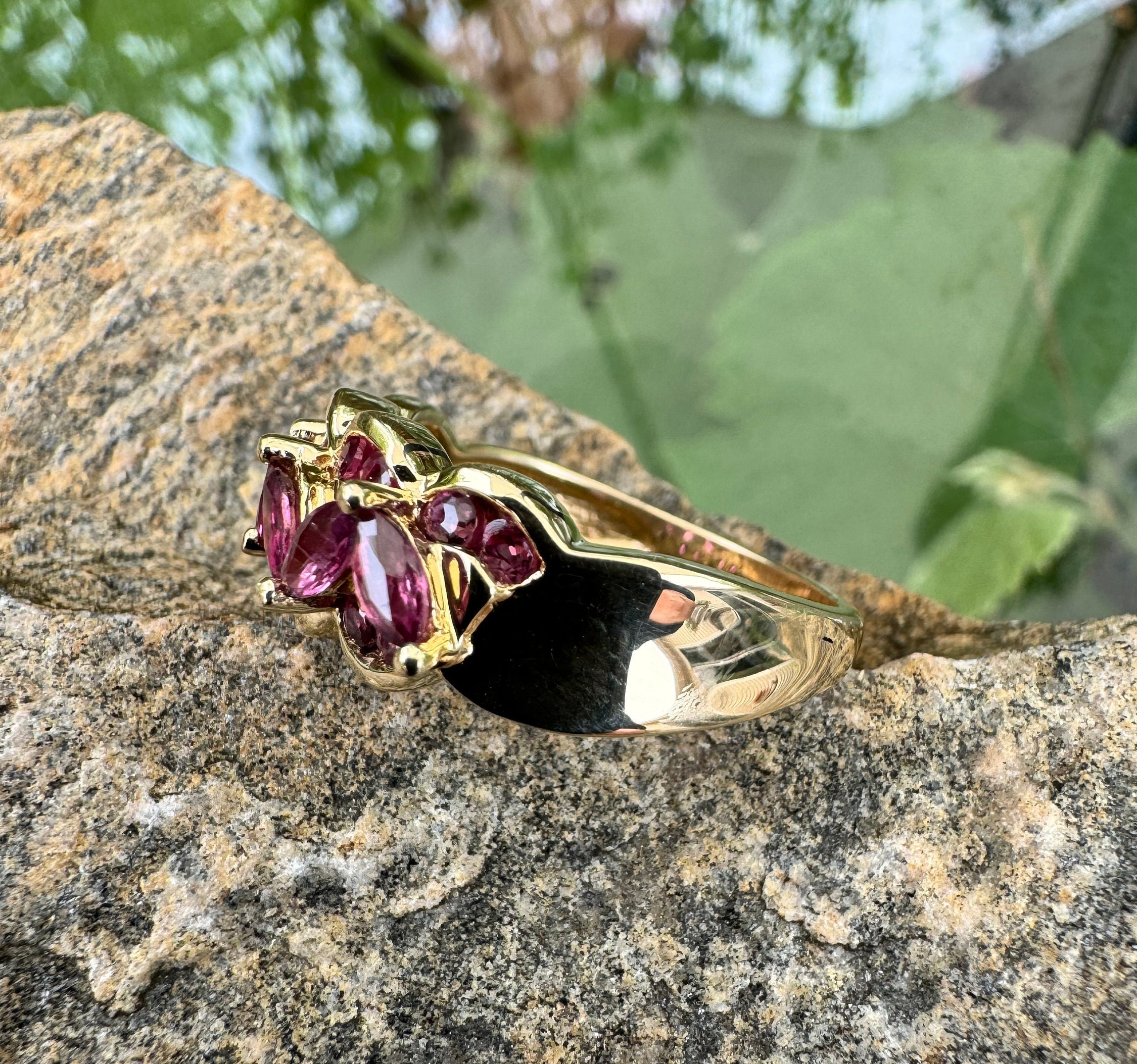 Thl Rings Images Vintage, 14K Gold, Ruby Ring, Size 8 3/4, THL, 6.1 Grams - Etsy