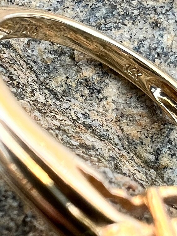 Vintage, 14K Gold, Tanzanite And Diamond Ring, ST… - image 8