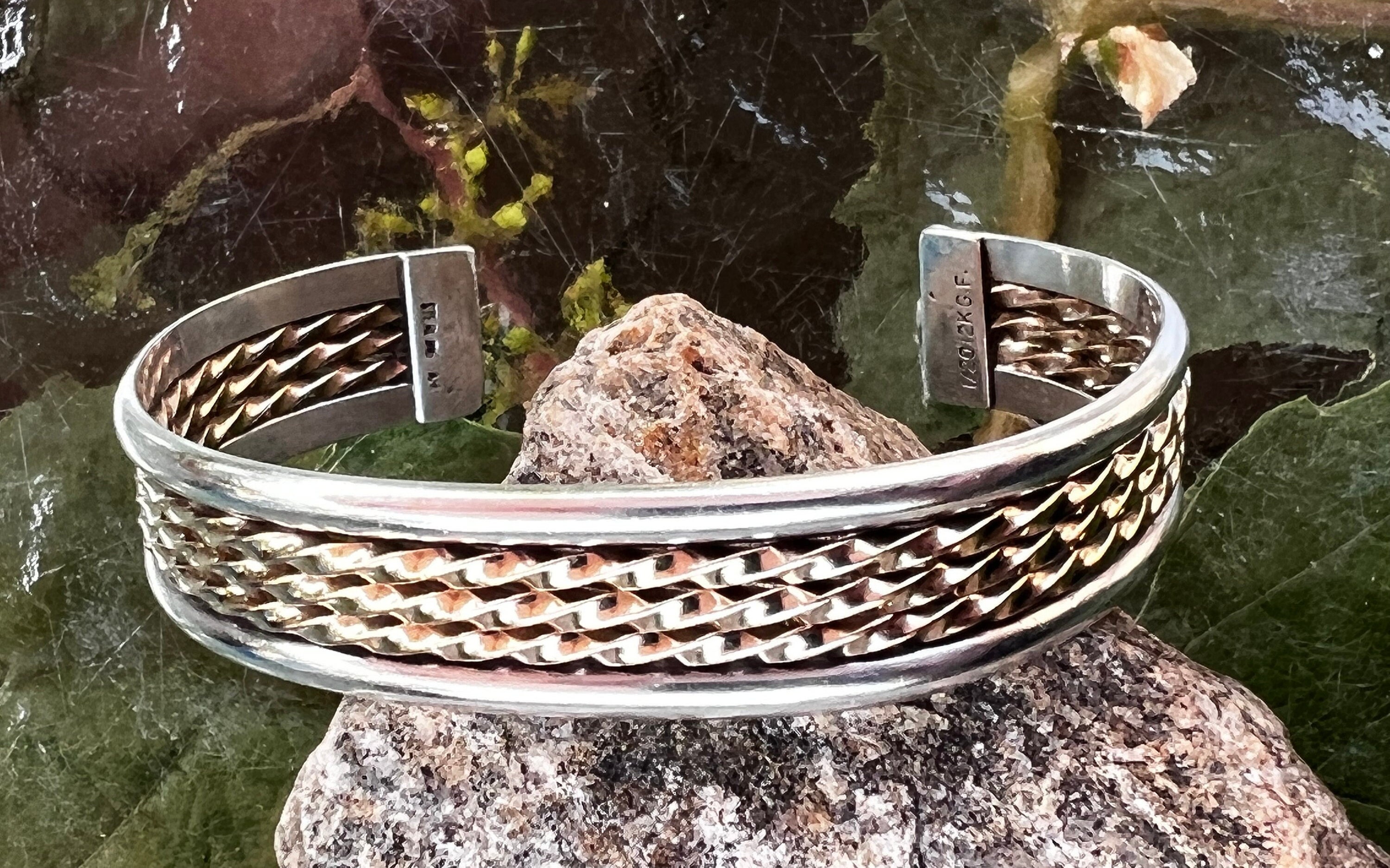Vintage, Sterling Silver & 1/20 12K Gold Filled, Tahe Vintage, Sterling Silver & 1/20 12K Gold Filled, Tahe