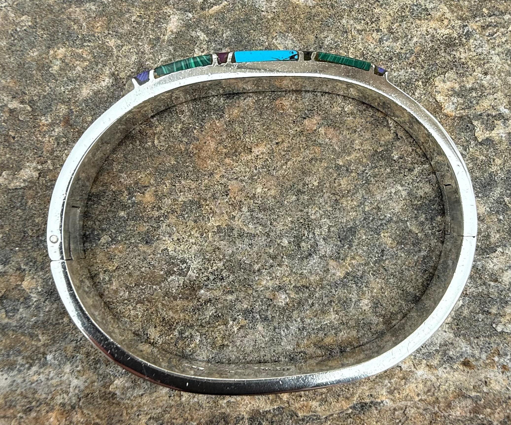 Vintage, Sterling Silver, 925 Mexico Bangle Bracelet With