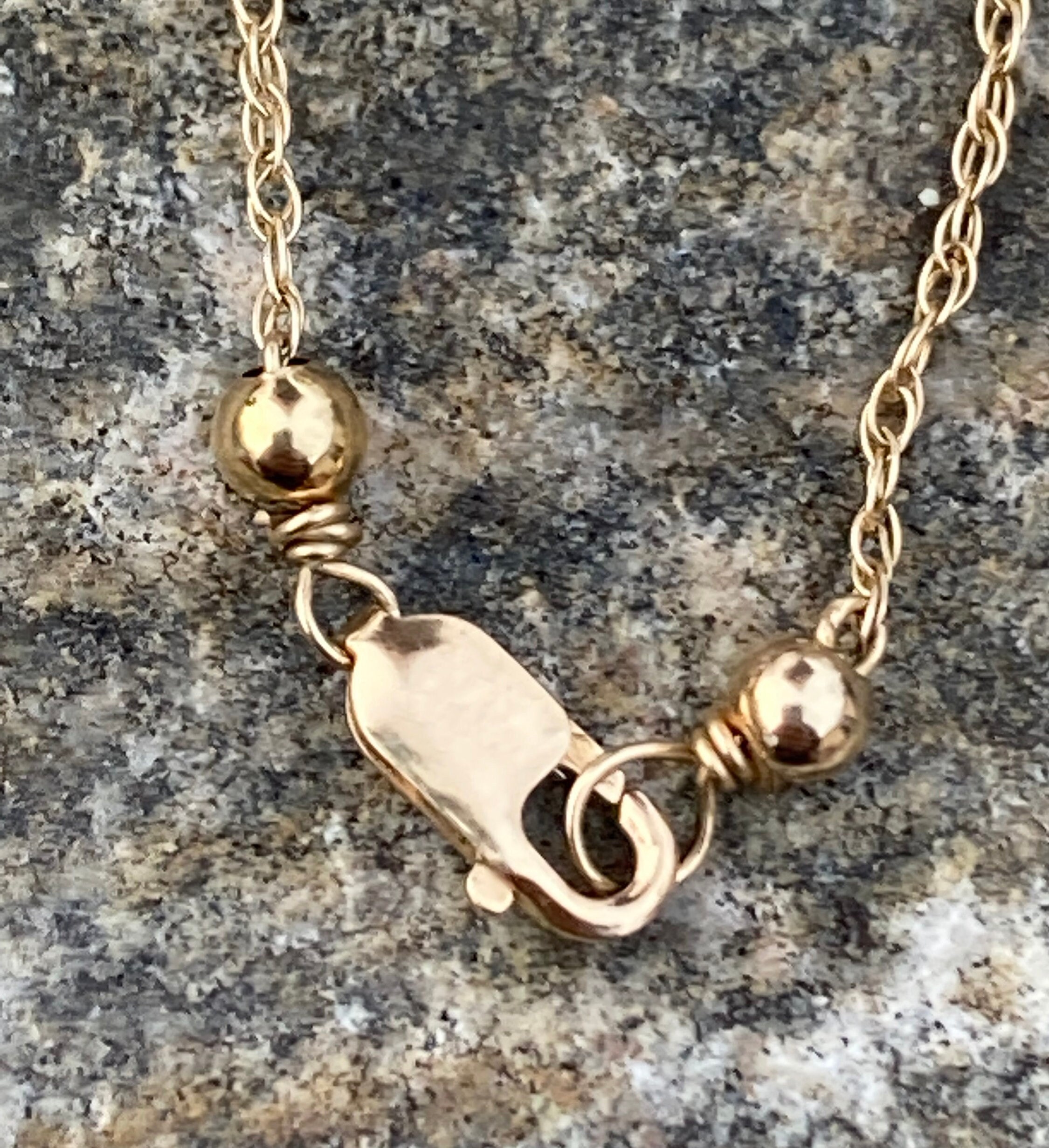 Vintage 14K Gold Italian Pearl Necklace: 15