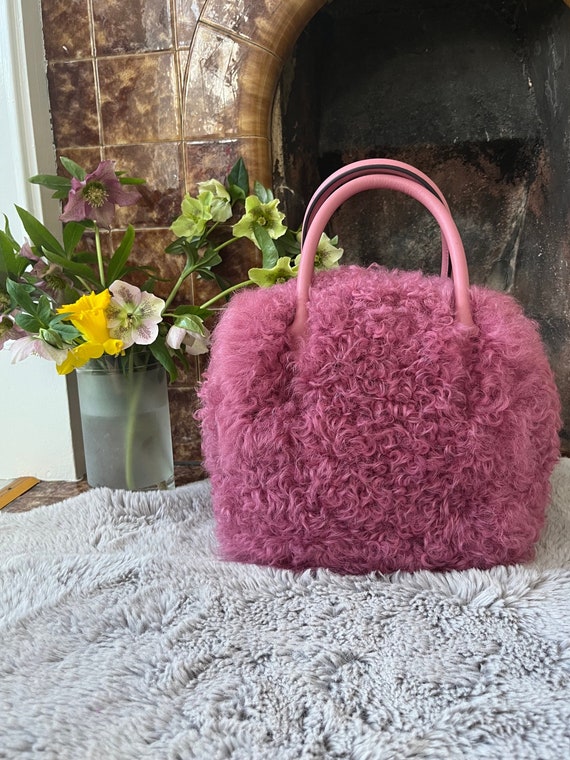 Flower fuzzy bag hotsell