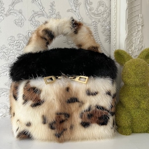 Borsa in pelliccia di visone/borsa in pelle di visone