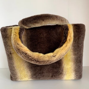 Sheepskin handbag