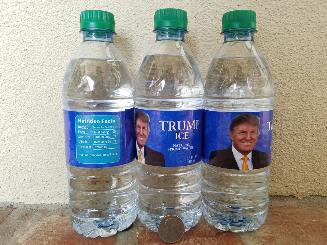 3 X Unopened President Donald Trump 16.9 Ounce TRUMP ICE Bottled Water