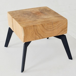 Wood Slab Night Stand Etsy UK