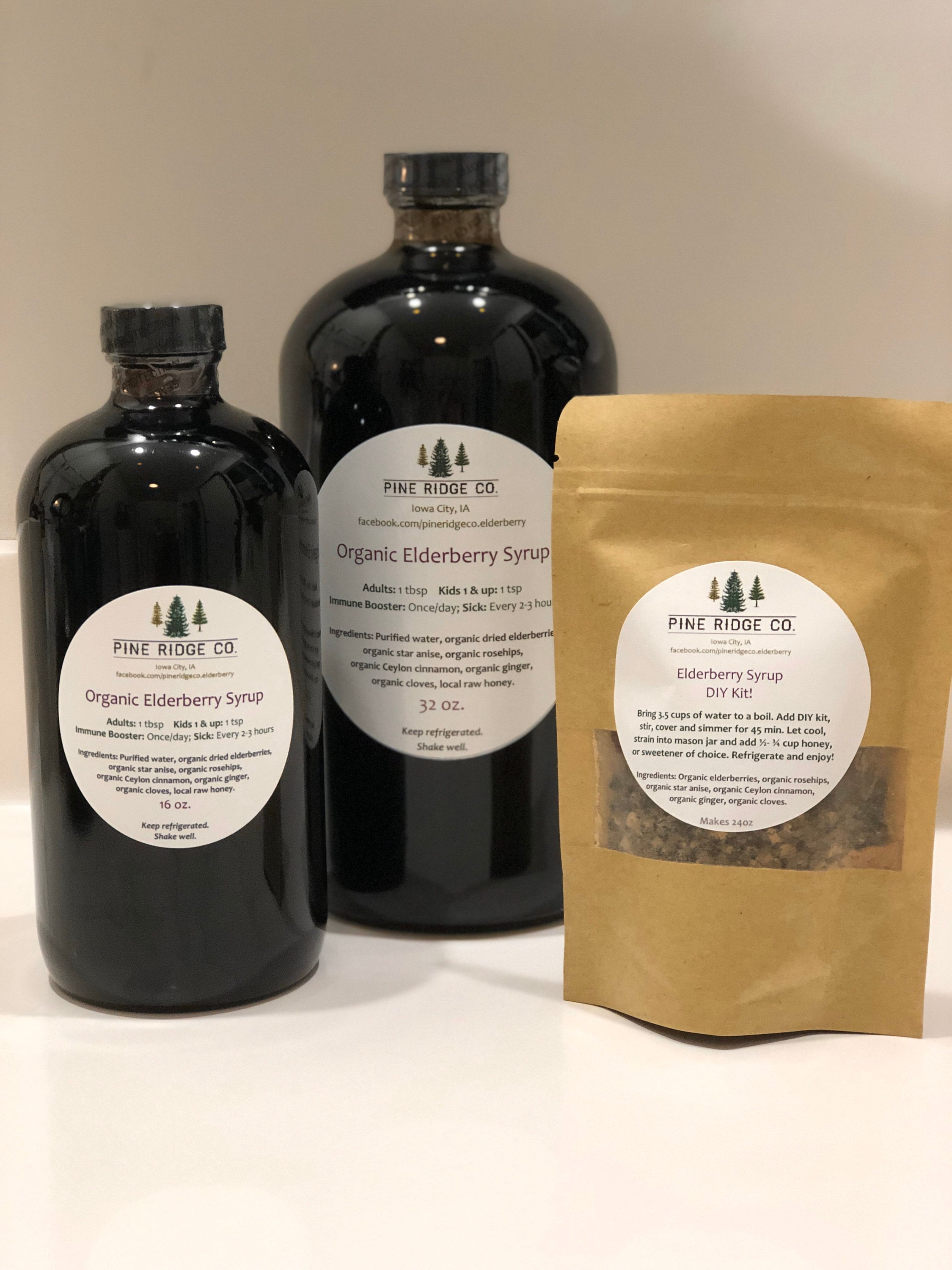 Combo #3-Organic Elderberry Syrup