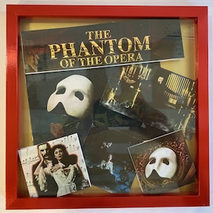 Phantom Of The Opera The Musical Broadway Framed Shadowbox Collage Print Dimensional Wall Art