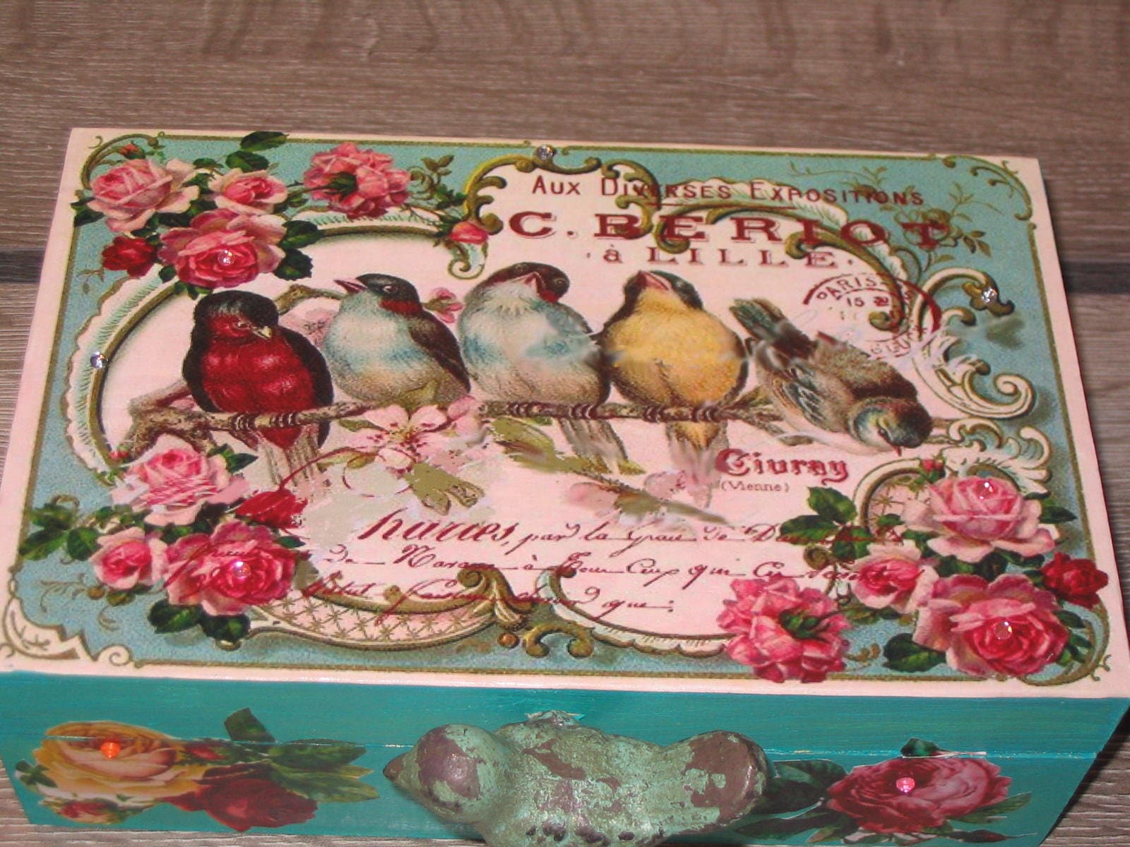 Decoupage Rice Paper A4 50 Shabby Chic Vintage French Birds and Roses  Decoupage Paper, Decorative Image, Decoupage Designs, Paper Crafts 