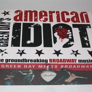 American Idiot The Musical Broadway Decoupage Wooden Storage Jewelry Box - Green Day