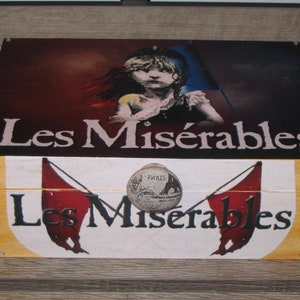 Les Miserables The Musical Broadway Decoupage Wooden Storage Jewelry Box