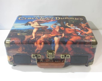 LIMITED EDITION of 50 AUTOGRAPHED Crash Test Dummies "God Shuffled His Feet" Turntable Decoupage Vintage Wood Vinyl w/Bluetooth