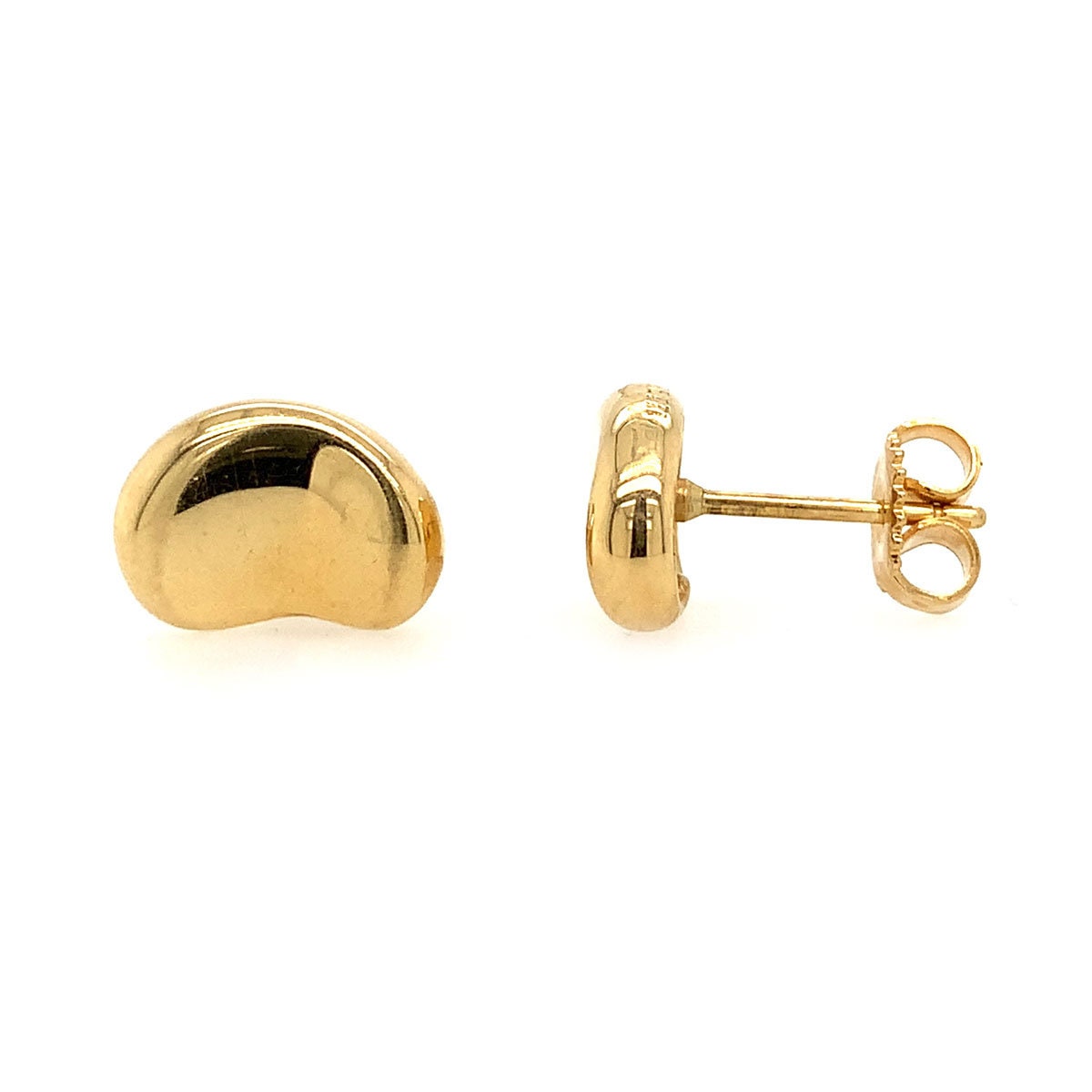 Tiffany Co. Elsa Peretti Vintage Bean Earrings 18K Yellow Gold Etsy Canada