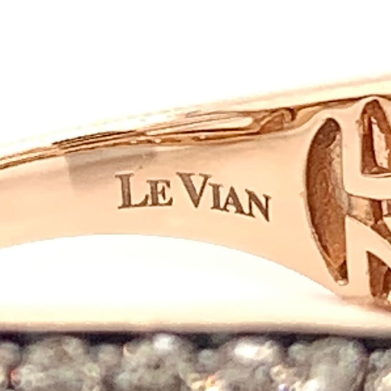 1.00 cttw LeVian Round Cut Chocolate & White Diam… - image 4