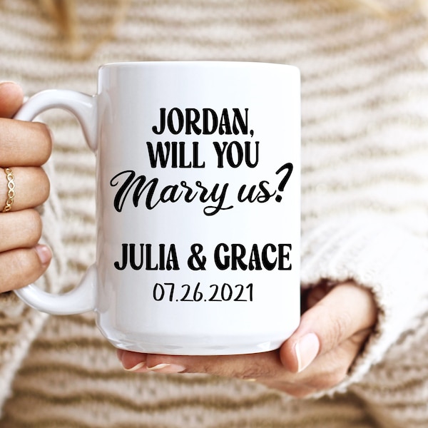 Veux-tu nous épouser ? Mug proposition d'officiant Mug pour célébrant de mariage Cadeau d'officiant Carte de célébrant Serez-vous notre célébrant Mug personnalisé