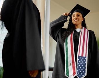 Graduation Stole, graduation stole, nursing stole, custom graduation stole, graduation stole custom, stole graduation - ALL COUNTRIES FLAGS