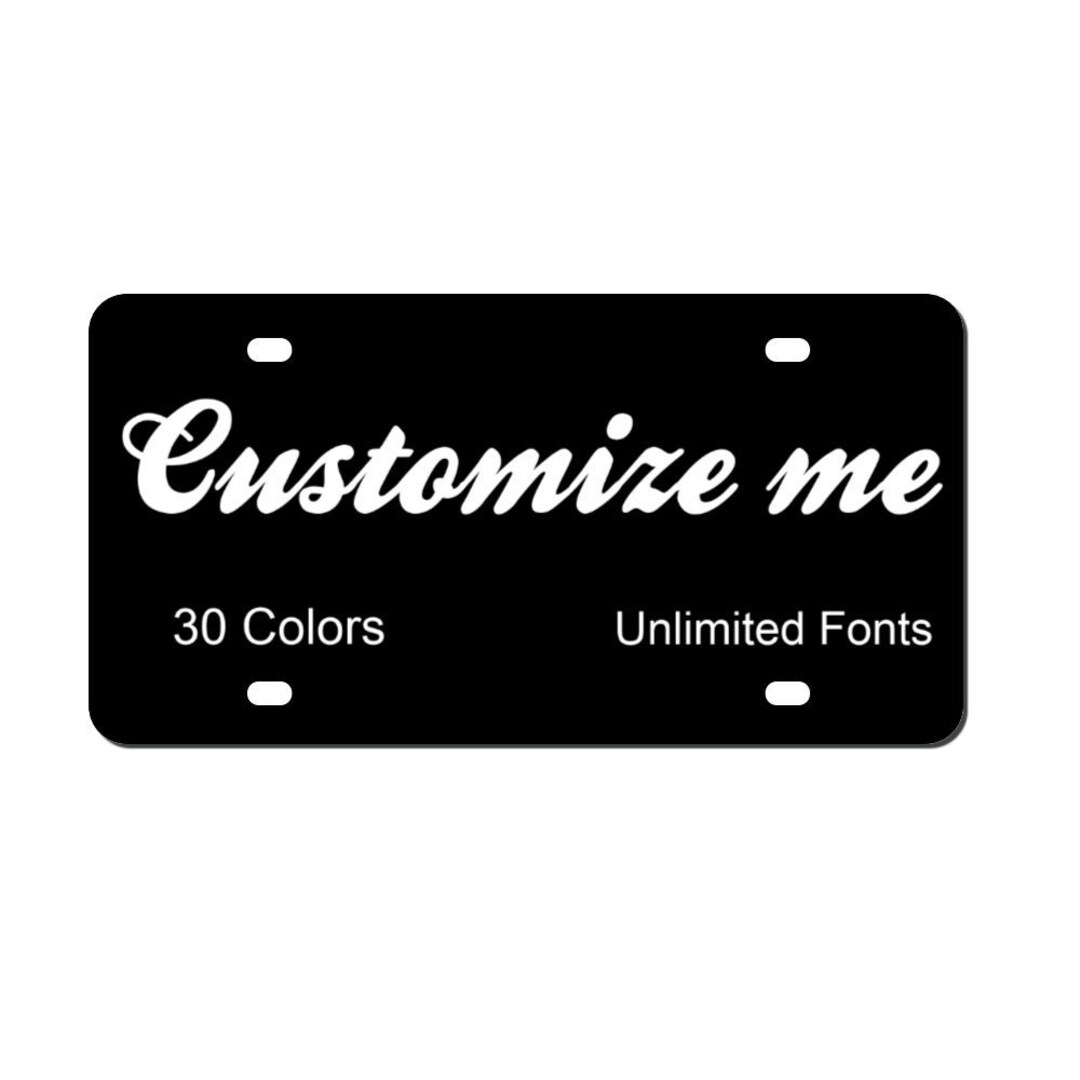 Custom License Plate Personalized Plate Customize Car Tags 6 X 12 Inch