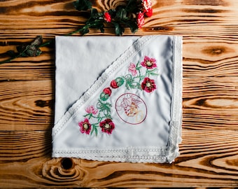Baptism Towel, Baptism blanket, Christening blanket, Baby blanket, Embroidered towel, Kryzhma, Ukrainian Baptism, Girl Baptism gift