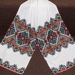 Handmade Embroidery Towel Wedding, Vintage towel, Collectible ethnic rustic decor, Ukraine embroidery towel, Ukrainian rushnyk, Ethno.