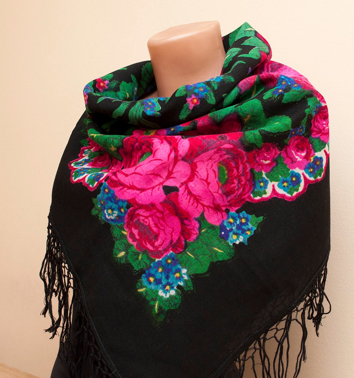 Designer Ukrainian shawl / scarf 