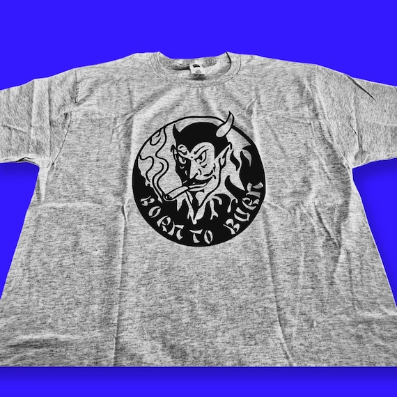 Born to Burn Devil Stooge Vintage Horror Goth 80s Night of the