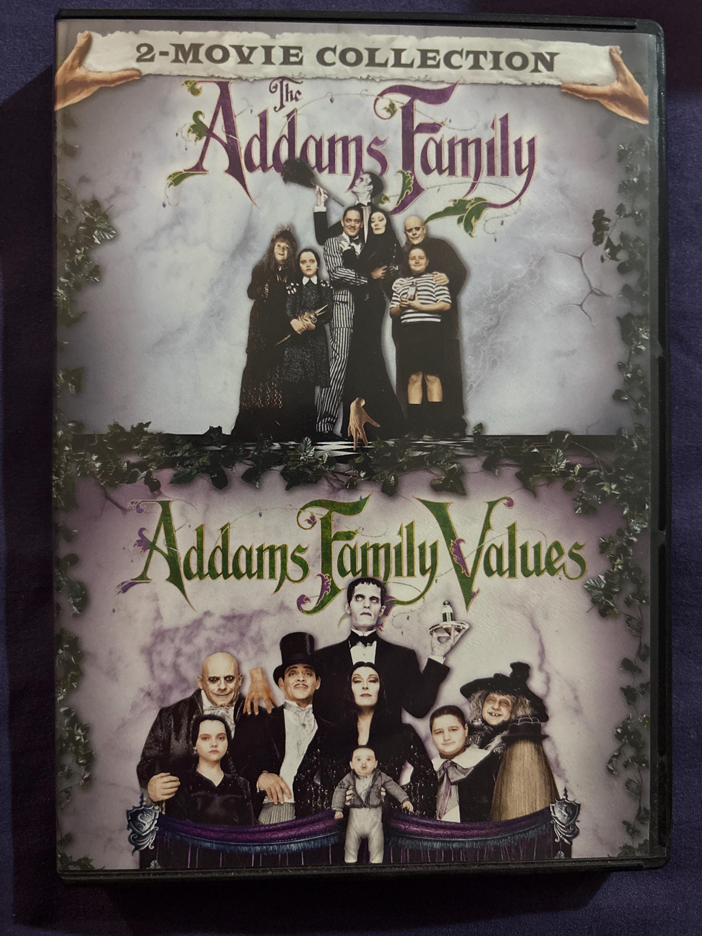 Addams Family and Adams Family Values 2 Dvd Tim Burton Movie