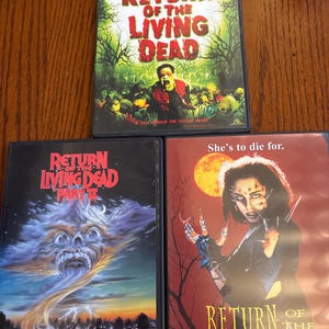 The Retun of The Living Dead 1, 2, & 3 dvd  movies