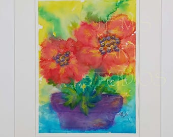 ART Watercolor Painting: "Morning Glow©"–Original Artwork–9" X 12" Unframed–Documentation