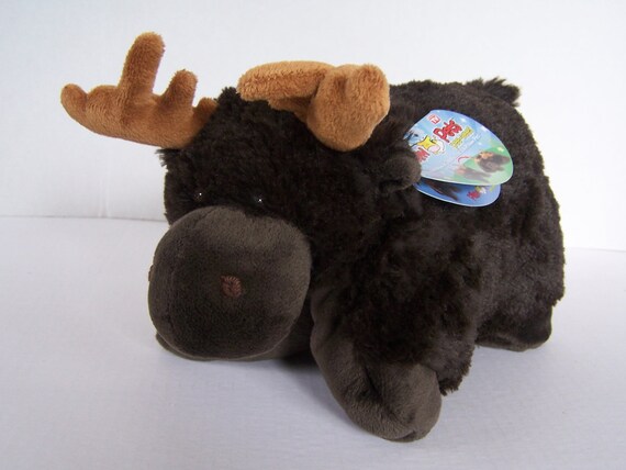 Moose Pillow Pets Pee Wees Collectible Travel Animal Pillow Etsy