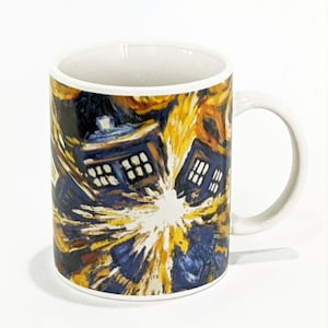 Doctor Who© Coffee Cup Exploding Tardis© Mug Pandorica Opens Eleventh Doctor Vintage Novelty Collectible 8 Oz Coffee Cup