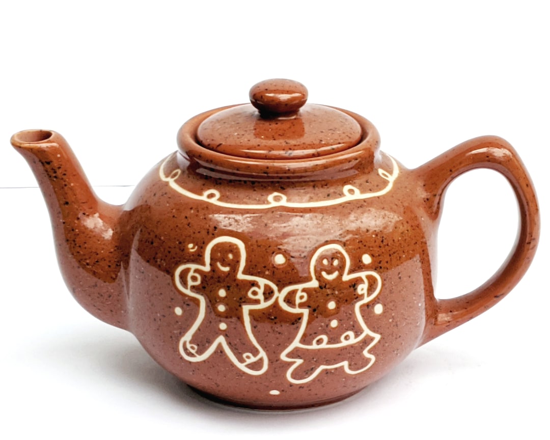 Teapot Gingerbread Cookies Teapot Ceramic Christmas Teapot Etsy UK
