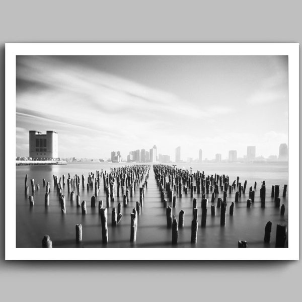 Pylons off of Manhattan- New York City, Wall Art, NYC Skyline, City Art, Home Decor, Travel