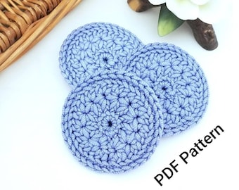 Crochet Pattern - &quot;Ring Around the Posie&quot; Scrubby, Coaster, Earrings, and Christmas Ornament!!! - Instant PDF Download!!!