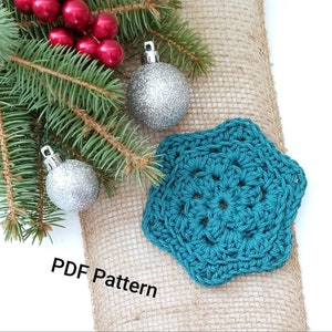 Crochet Pattern - The Snowflake Scrubby!!! - Instant PDF Download!