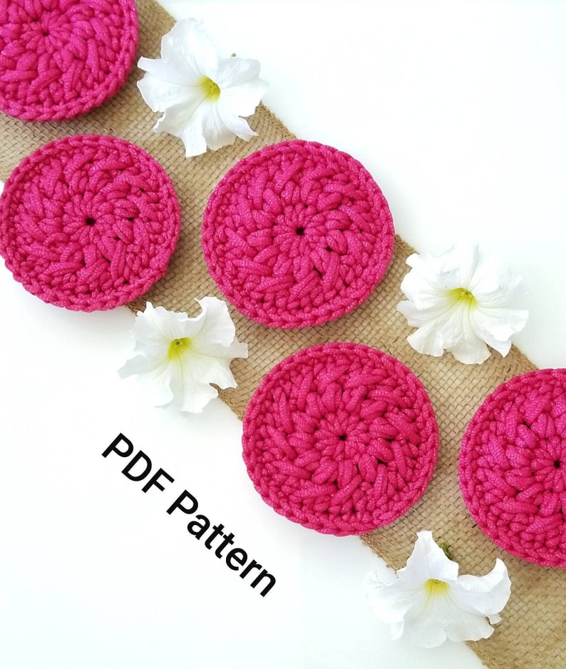 Crochet Pattern The Sunflower Scrubby Instant PDF Download image 2