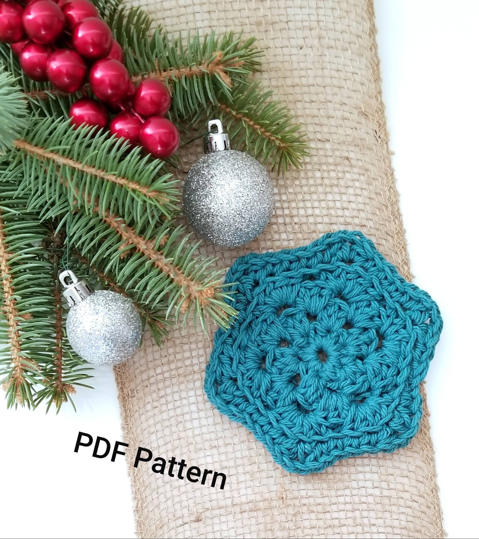 Crochet Pattern - The Snowflake Scrubby!!! - Instant PDF Download!