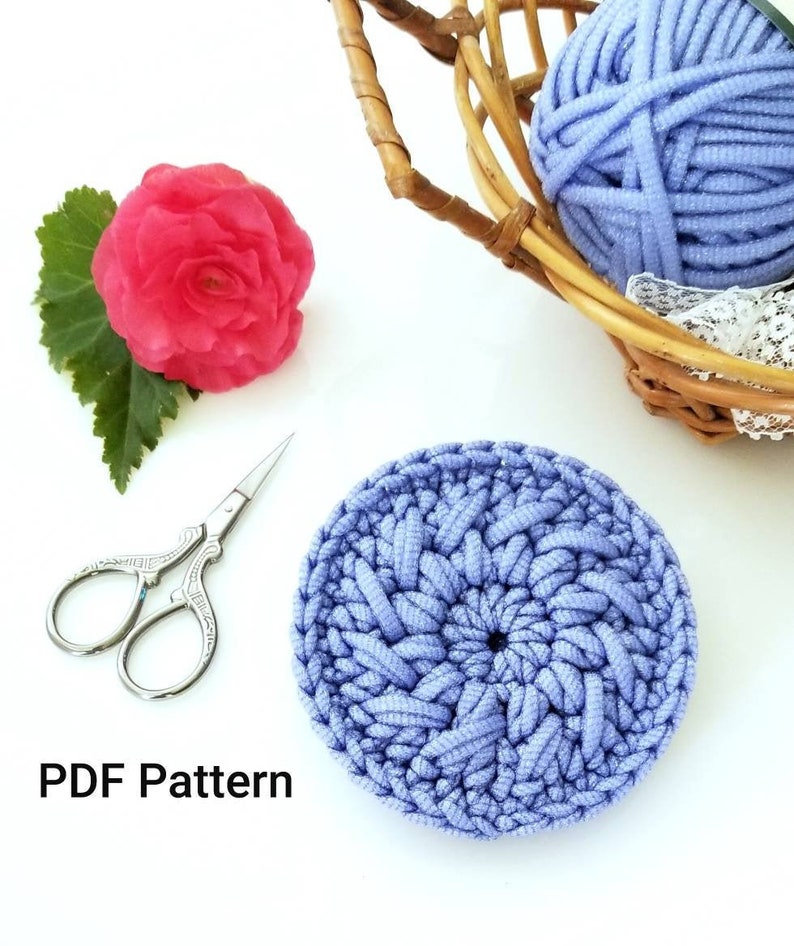 Crochet Pattern The Sunflower Scrubby Instant PDF Download image 3