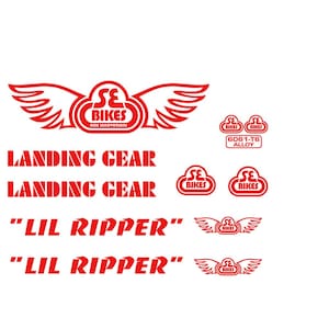 SE Racing LIL Ripper Abziehbild mit Landing Gear Gabel, BMX Sie wählen jede mögliche Farbe Old School Freestyle