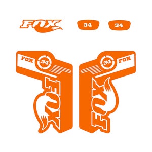 Fox Factory style fork decal for 34 mountain bike suspension any color you pick