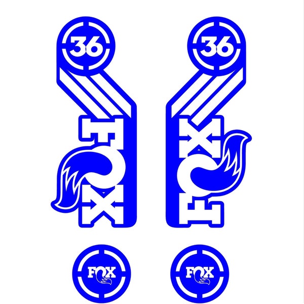 Fox Retro style fork 36 decal mountain bike suspension sticker any color you pick