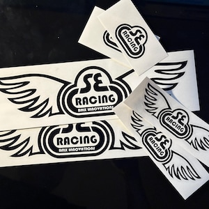 SE Racing Flügel Aufkleber, Old School BMX, Farbe nach Wahl, Freestyle PK Ripper, Quadangle, Fast Ripper, Big Ripper