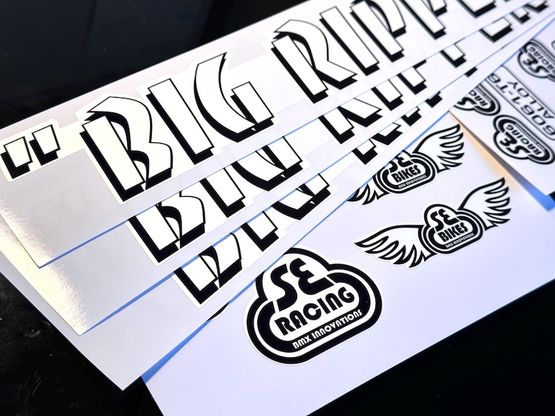 Se Ripper Navy Sticker Vintage BMX Sticker Sheet – SE Racing, Big Ripper Restoration - Etsy