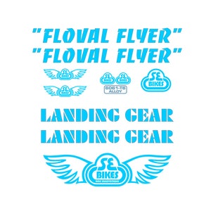 SE Racing Floval Flyer kit décalcomanie pour 24 " avec fourche de train d’atterrissage, BMX vous choisissez la couleur