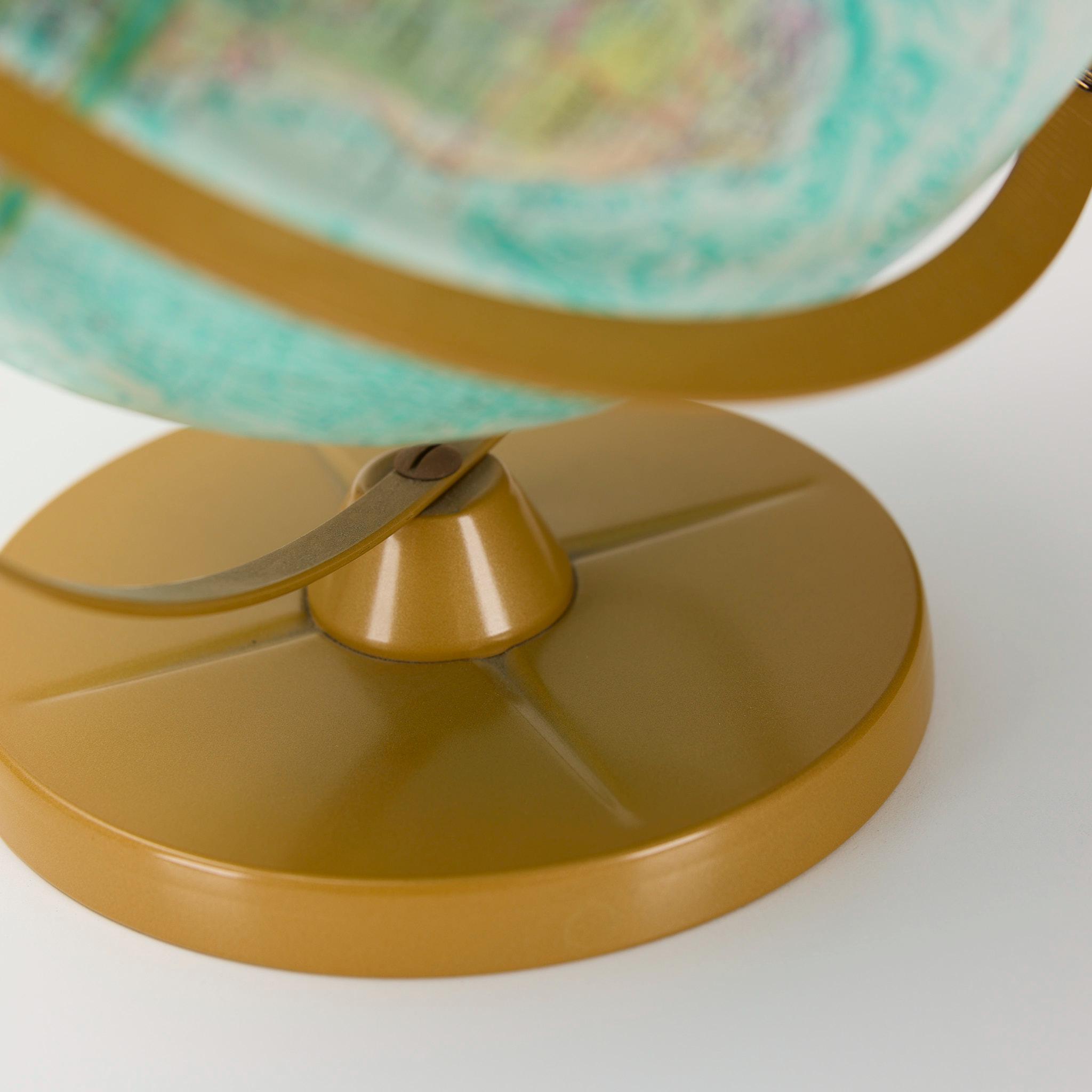 Vintage Replogle World Ocean Series Globe - 12 Inch Teal Desktop Map ...