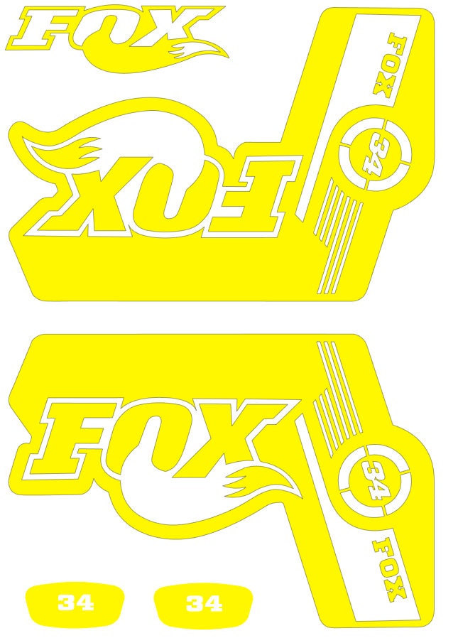 Fox Decal Kit Factory Series - 34mm 2021 – Cyclinic