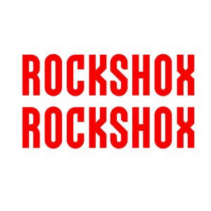 Decalque de garfo estilo Rockshox Factory para lúcios e outras suspensões de mountain bike em qualquer cor que você escolher