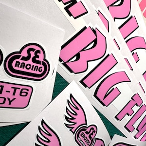 Vintage BMX-klistermärkesark – SE Racing, Big Flyer Restoration