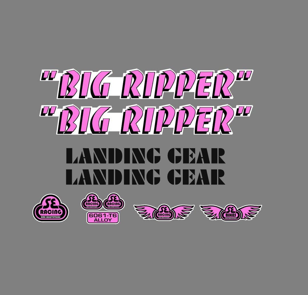 Se Ripper Navy Sticker Vintage BMX Sticker Sheet – SE Racing, Big Ripper Restoration - Etsy
