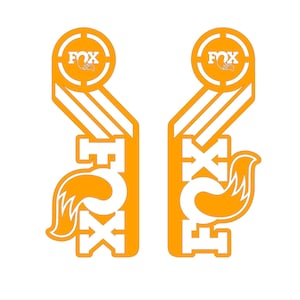 Decalcomania forcella Fox stile retrò per sospensioni mountain bike 32-34-36-38 di qualsiasi colore tu scelga